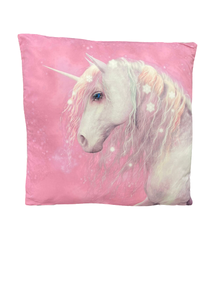 54x54cm Unicorn Cushion 2 Asst