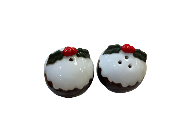 Christmas Pudding Salt and Pepper Set