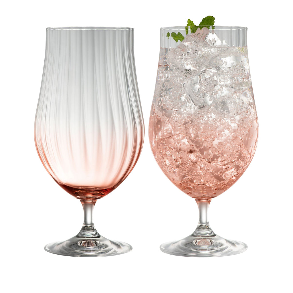 ERNE CRAFT BEER/ COCKTAIL GLASS PAIR AQUA