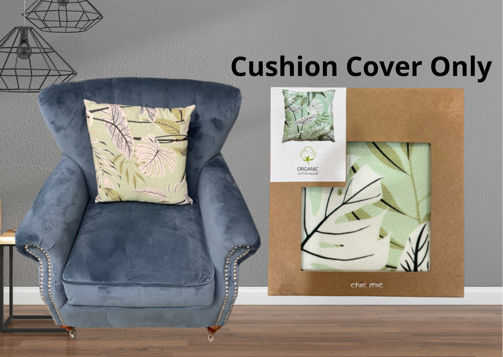 Organic Cotton Pillow Jungle (COVER ONLY)  - 50X50cm