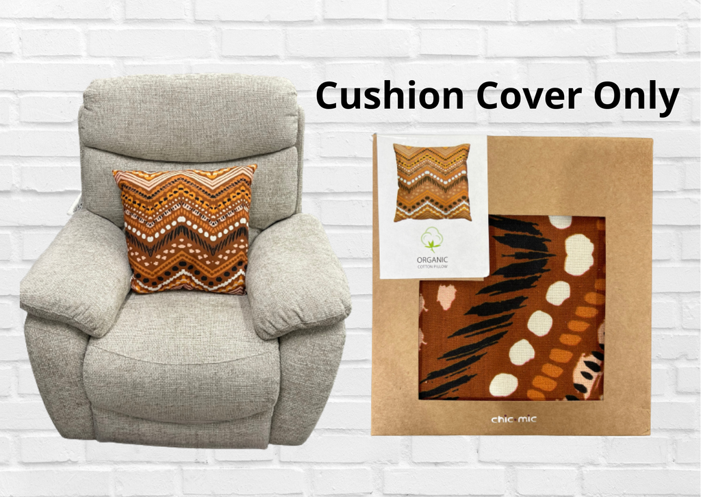 Organic Cotton Pillow Aztec (COVER ONLY) - 50X50cm