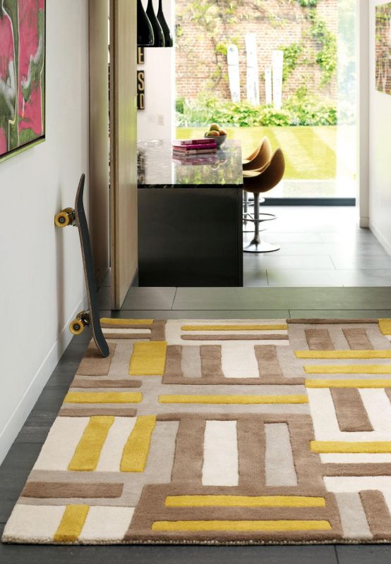 Matrix Rug Yellow (120x70 cm)