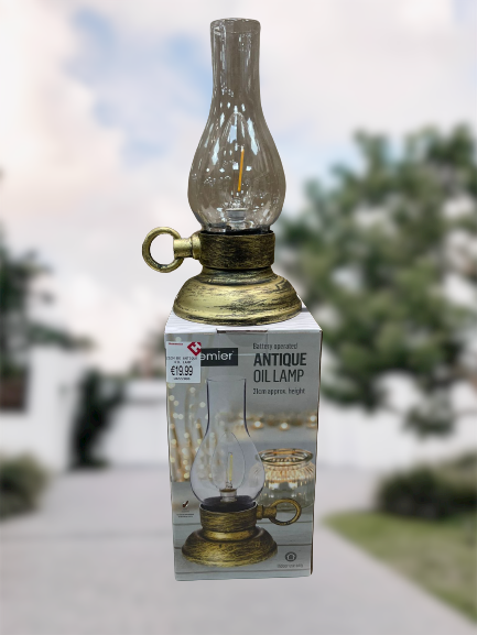 21cm Antique Oil Lamp