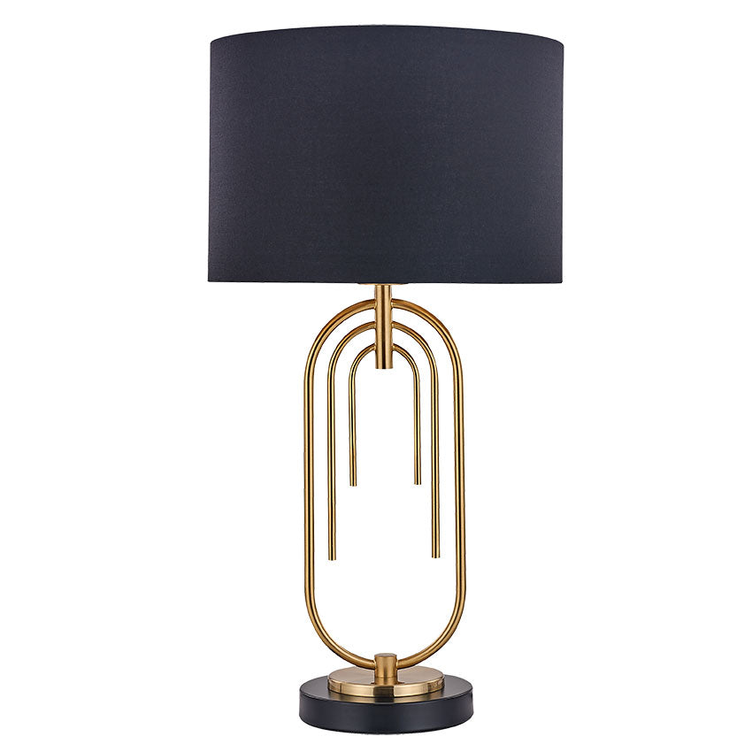 Matt Table Lamp Brass and Black