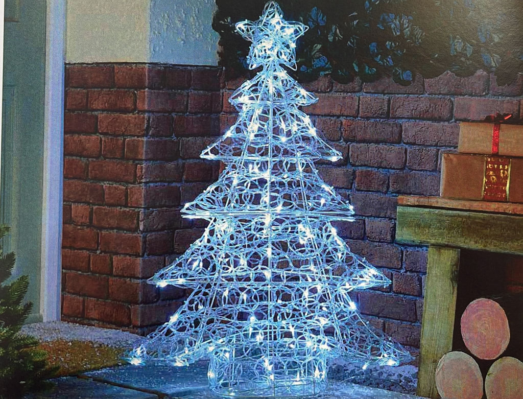 100cm - Twinkling White Soft Acrylic Tree