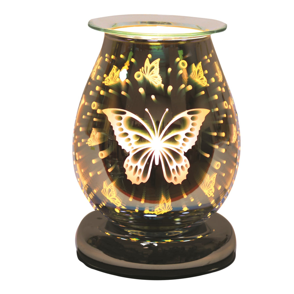 Electric Wax Melt Burner Touch - 3D Butterfly Oval 16cm