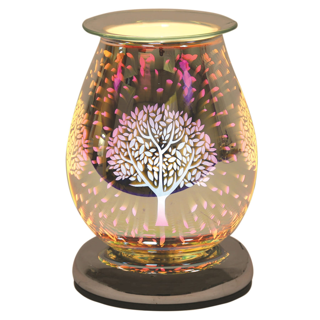 Electric Wax Melt Burner Touch - 3D Tree Oval 16cm