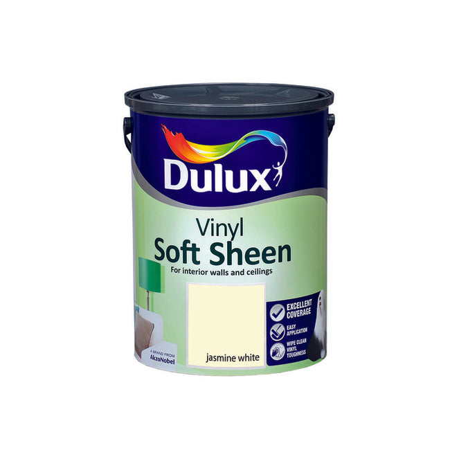 Dulux Vinyl Soft Sheen Jasmine White  5L