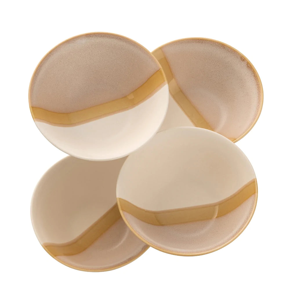 Belleek Living Saffron Pasta Bowls Set of 4