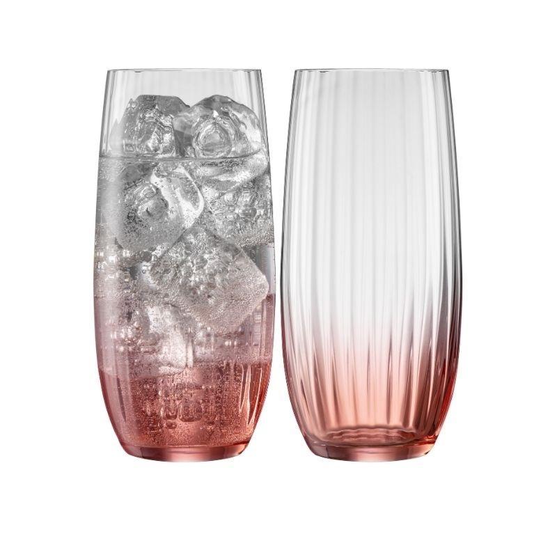 ERNE HIBALL GLASS PAIR AMETHYST