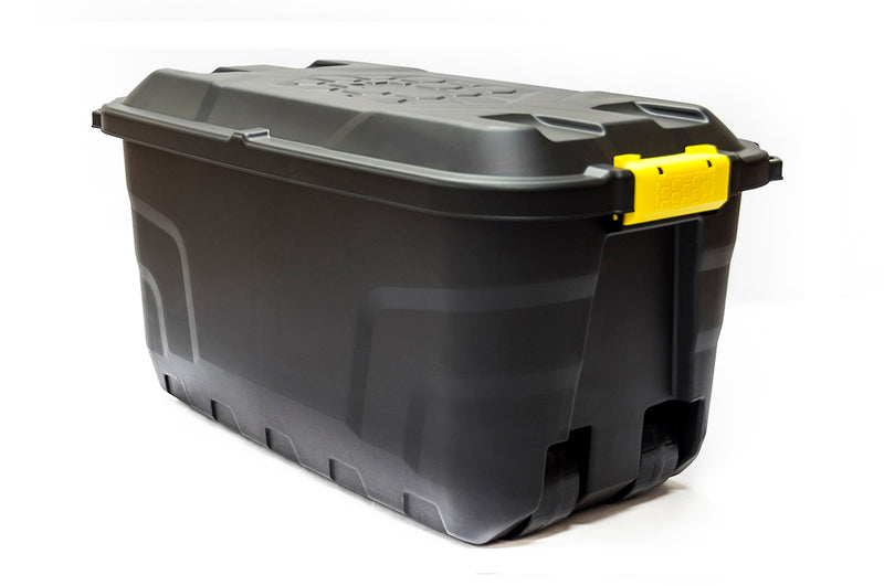 75L Storage Trunk W/Wheels Blk