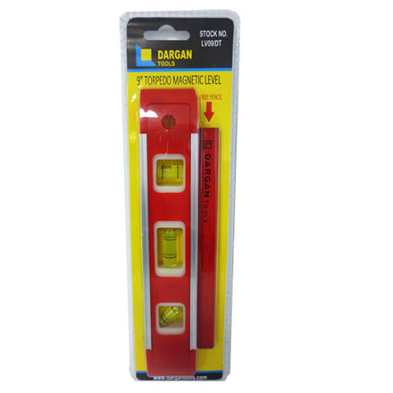Dargan 9'' Torpedo Magnetic Level & Pencil