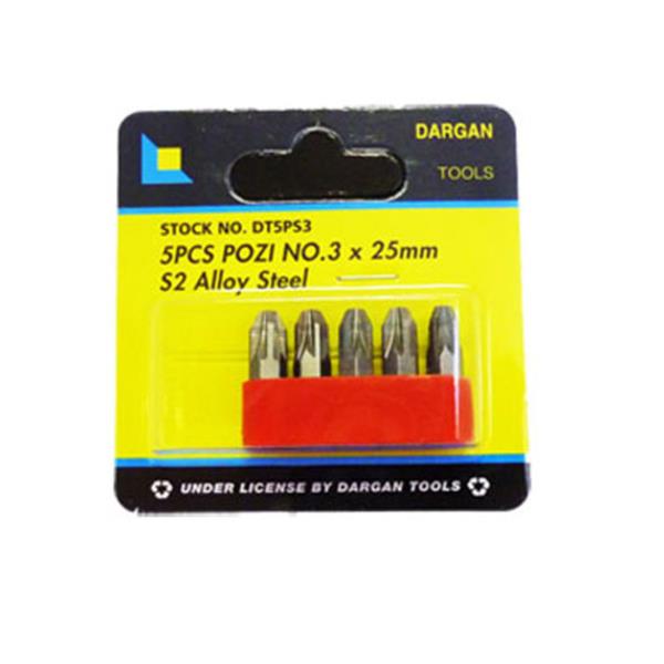 Dargan 5Pce No3 Screwdriver Bits