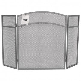 De Vielle Classic 3 Panel Fire Screen Grey (24x38)