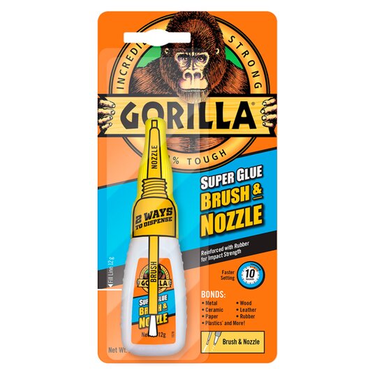 Gorilla Super Glue Brush&Nozzle (12g)