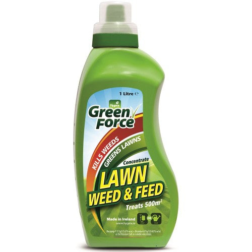 Green force lawn weed and feed.