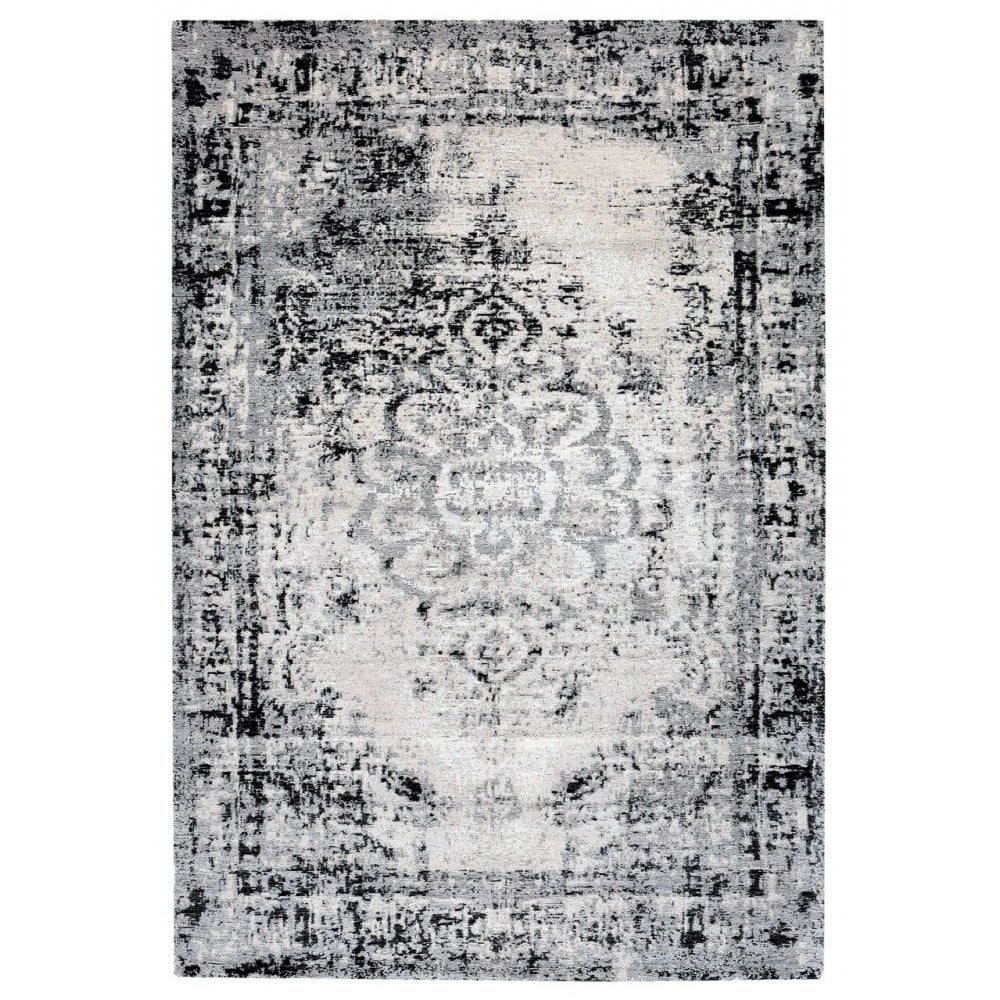 Jacquard Woven Rug Grey/Black (120x180cm)