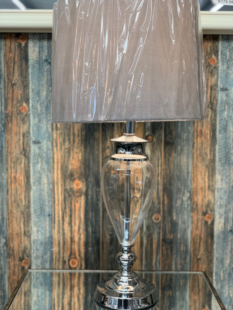 27'' Glass Table Lamp