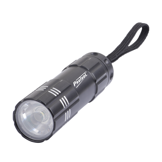 Protool 1W LED Flashlight 60L (Batteries Included)