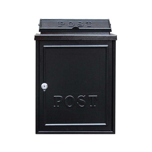 CAST ALUMINIUM BLACK POSTBOX