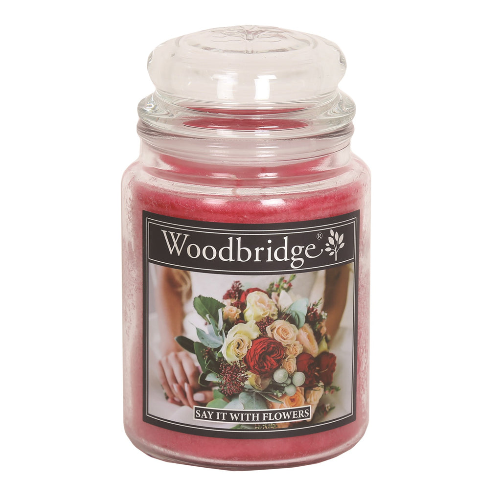 Say It With Flowers Large Jar by Woodbridge.